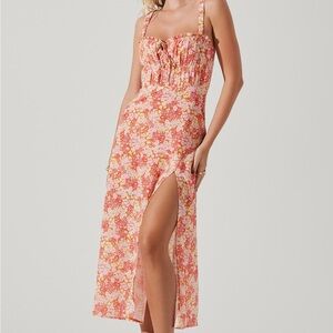 ASTR the Label Elsie Floral Midi Dress